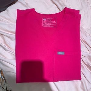 Figs shocking pink top